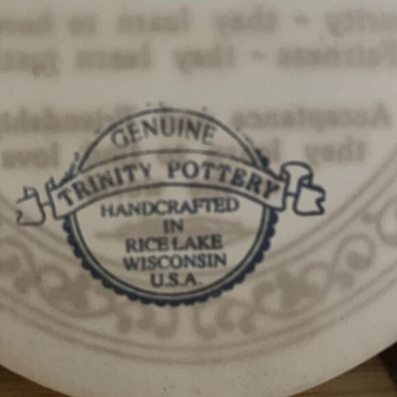 Handcrafted nursery pottery plaque NWOT - Picture 4 of 4